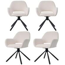 Dining Chairs - White + Sherpa-1 - View 5