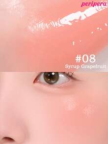 Peripera K-Beauty SYRUPY TOK CHEEK 液體腮紅，奶油腮紅質地，打造自然發光妝效，質地滑順，自然妝感 - #08 Syrup Grapefruit - 查看 5
