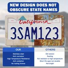 1PC Christian Spanish License Plate Frame With Bible Verse Scripture Sayings Porta Placas Cristiano Para Matriculas En Espaol(Isaias 4110, Pack Of 1), Faithbased Accessories, Religious Car Decor, Inspirational Design, Spanish Scripture Art - 12.2*6.3 Inch - View 3