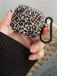 Cheetah Print Apple 1pc Leopard Print Wireless Bluetooth Earphone Case, Soft Silicone Protective Cover Compatible With Airpods 3rd Generation - Multicolor - View 12