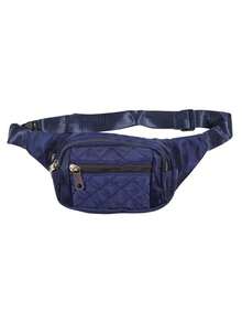 1pc New Women's Fanny Pack, Nylon Material, Embroidery, Thick Wear-Resistant, Zipper Closure, Multiple Layers, Simple And Lightweight, Casual, Stylish, Lovely, Large Capacity Women's Crossbody Chest Bag, Suitable For Sports