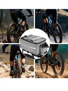 Waterproof Multi-Function Bicycle Rack Carrier Bike Trunk Cooler Pouch Insulated Bicycle Rear Seat Pouch Cycling Backseat Storage Cargo Luggage Saddle Shoulder Bag - Black - View 9