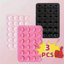 Bộ 3 giá đỡ điện thoại silicon với cốc hút hai mặt, lực hút mạnh, thích hợp cho chụp ảnh tự sướng/quay video, rảnh tay, tương thích với tất cả các điện thoại thông minh, quà tặng lý tưởng, tay cầm điện thoại dễ thương, hỗ trợ quay video, phụ kiện điện thoại thông minh - Quà tặng cho bạn bè/Quà tặng ngày lễ lý tưởng, tương thích với iPhone, điện thoại Android, quà tặng sinh nhật, quà tặng gia đình, quà tặng bạn bè, giá đỡ điện thoại phòng tắm, phụ kiện điện thoại, giá đỡ dính - Nhiều màu - Xem 4