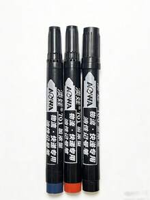 Bộ 3/5/10 bút dạ vĩnh cửu gốc dầu, màu đen, chống thấm nước, đầu bút rộng, khô nhanh, chống phai màu, bút đánh dấu chống thấm nước, bút viết nhãn. - Nhiều màu - Xem 8