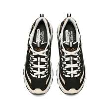 Skechers D'LITES 女士减震复古奶油色熊厚底运动鞋，896204-BKGD - 黑色/金色 - 查看 4