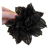 1pc Vintage Glamorous Shiny Big Flower Claw Clip, 3D Floral Bun Claw Hair Clip Accessory Women Hair Claw Casual Hair Clutch Summer Beach Hair Accessories Vacay - Multicolor - View 3