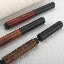 58K Gold Plated Wooden Fountain Pen, Luxury F-Nib, Writing Ink Pen, Elegant Calligraphy Ink Pen, Office & Study Supplies - 58P - View 10