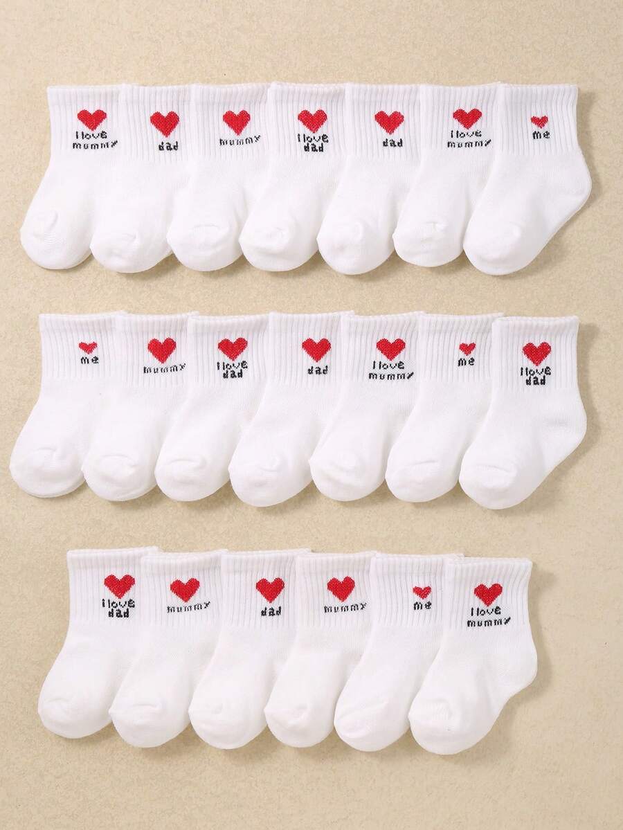 20/10/5 đôi tất thuyền mềm mại cho bé, trang trí họa tiết trái tim và in khẩu hiệu, unisex cho trẻ sơ sinh và trẻ nhỏ, siêu mềm mại và thoải mái cho bé từ 0-36 tháng, hàng mới về mùa xuân/hè, phù hợp cho mọi mùa, tất trẻ em, tất sơ sinh, tất trẻ nhỏ, tất hình trái tim, tất in khẩu hiệu, tất unisex, tất thuyền, quà tặng Ngày của Mẹ, quà tặng Lễ Tạ ơn, quà tặng Giáng sinh, quà tặng Năm mới - Nhiều màu - Xem 1