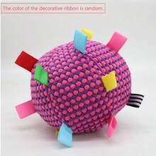 Colorful Cat Toy Ball With Bell - Cat Supplies, Suitable For Hunting Training, Chasing And Playing For Cats, Black And White Plaid Pattern (Polyester Material), No Battery Required - Suitable For All Breeds Of Cats To Play And Entertain - Polyester Pet Toy, Suitable For Indoor/Outdoor Games, Interesting Design - Multicolor - View 16