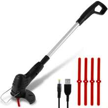 Desbrozadora Inalambrica,podadora/cortadora De Pasto Electri - Negro - Ver 1