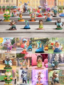 POP MART 下一季冒险系列盲盒收藏人偶 - 朱迪·霍普斯、尼克·王尔德卡通人物桌面摆件、动漫迷礼物（1 个盲盒） - 彩色 - 查看 2