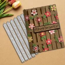 1pc Floral Pattern Metal Cutting Die, For Scrapbooking, Card Making, DIY Crafts - Silver - View 6