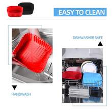Silicone Air Fryer Mat, Reusable Silicone Baking Mat For Air Fryer, Oven, Grill, Kitchen Tool - Multicolor (small Rectangle) - View 12