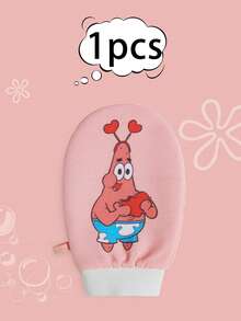SPONGEBOB 海绵宝宝沐浴海绵，男女通用强力擦洗手套，家用背部擦洗工具，儿童卡通沐浴用品 - 彩色 - 查看 13