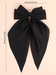 Set de 4 pinzas para el cabello de unicolor para el Día de San Valentín, lazos de cinta elegantes de estilo ballet en color rosa, accesorios para el cabello de princesa dulce para regalos de niñas, escuela, boda, cumpleaños, invierno, uso diario - Multicolor - Ver 4