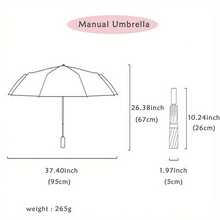 Cute Avocado Pattern Folding Umbrella - UV Protection Rainproof Manual Umbrella, 8 Ribs Fresh Fruit Design Umbrella - Iron Frame, Manual Open And Close, Foldable, Textile Umbrella Canopy, Plastic Handle,Spring Summer Picks,Brides Maid Gifts,Room,Bedroom Decor,Beach,Travel,For Men,For Women,Vacation,Women's Day,Travel Essentials,Wedding Favours,Y2k,Bedroom,Car Accessories Women,Kitchen Decor - Multicolor - View 4