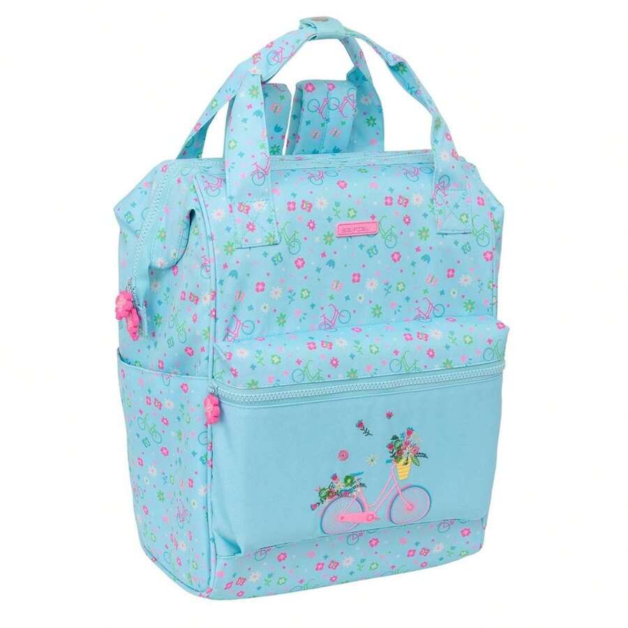 MOCHILA CON ASAS PARA PORTATIL 13" SAFTA "BICICLETA" 27X40X19 CM - Papelería - Mochilas Escolares - Mochila para Portátiles - Safta - Ref. 642449838 - Multicolor - Ver 1
