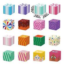 Magnetic Blocks, 3D Puzzle Building Cubes, Cool STEM Candy Stacking Game For Boys & Girls, Holiday Party Favors, Christmas & Halloween Gifts - Multicolor - View 7