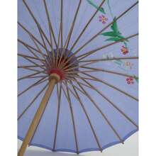 Paquete de 5 sombrillas de bambú para decoración de bodas, ideales para decoraciones y accesorios de festivales y bodas. Sombrillas de novia tradicionales hechas a mano, elegantes accesorios para fotos y fiestas. - Púrpura malva - Ver 8