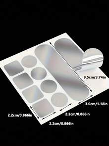 10pcs/50pcs/100pcs/200pcs Pot/Bucket Crack Repair Patches, Stainless Steel Pot Repair Patches, Bucket Repair Patches, Pot Repair Patches, Practical Pot & Bucket Repair Tape Set, Waterproof, Oil-Resistant, High-Temperature Resistant Aluminum Foil Tape, Essential Household Item