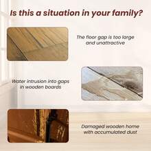 JAYSUING 100g Wooden Floor Beauty Seam Agent Wood Gap Filling Pothole Glue Waterproof & Mildew-Proof Wood Furniture Damage Quick Repair Stitch Wax Paste - 棕色 - 查看 5