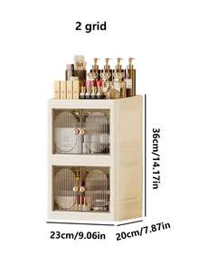 1 hộp đựng mỹ phẩm gia dụng sang trọng để bàn tủ đựng sản phẩm chăm sóc da hộp đựng khẩu trang chống bụi ngăn kéo tủ phân loại giá lưu trữ - Nhiều màu - Xem 17