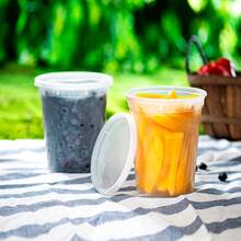 12/24Pcs Plastic Storage Containers With Lids - Reusable Food Containers For Home & Business - Microwave & Freezer Friendly - Dishwasher - Secure & Tight Fitting Covers - Multicolor - View 8