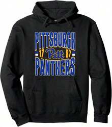 Pittsburgh Panthers Vintage 90's Retro Officially Licensed Pullover Hoodie - Đen 4 - Xem 6