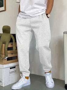 2条装青少年男童保暖内衬运动裤，柔软抗皱，适合室内、室外、运动，春、秋、冬皆宜。 - 黑色 - 查看 2