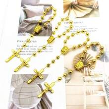 50 Rosario acrlico para bautizo, rosario adecuado para la primera comunin, bautizo, regalo adecuado para recuerditos de , regalos de bautizo, decenarios, rosario de dedos - Aire - Ver 5