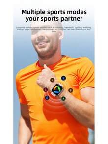 1PC Black 2.01 Full Screen Breathable Silicone Strap Watch11 - Calling Heart Rate Blood Pressure SpO2 Monitor, 110+ Sports Modes & Sleep Tracker, IP68 Waterproof & AI Voice Assistant, Father's Day Independence Day, Outdoor Running Hiking Gym Daily Wea - Watch11英文版灰色 - 查看 4