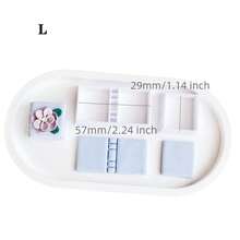 2件套 魔法书教科书造型聚合物粘土模具粘土切割器，适用于DIY手工耳环首饰装饰 - 白色 - 查看 13