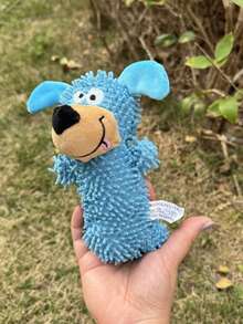 嚎叫狗玩具，拖把玩具，摇晃发声，蓝色自娱自乐玩具，耐啃咬清洁牙齿吠叫宠物用品 - 彩色 - 查看 10