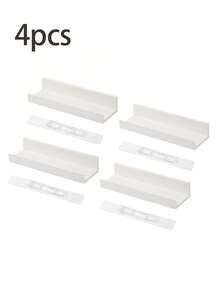 Bộ 1/2/3/4/6 kệ treo tường acrylic màu trắng, kệ sách treo tường không cần khoan cho phòng trẻ em, giá đựng đồ treo tường, kệ treo tường phòng tắm. - trắng - Xem 15