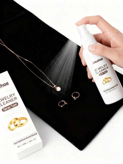 jakehoe 1/2pcs Jewelry Cleaning Solution, Removes All Dirt From Jewelry Including Necklaces, Earrings, Bracelets, Restores Original Luster, Makes Jewelry Shine Like New. Watch, Diamond Ring, Jewelry Surface Cleaning, Brightening, Maintenance Cleaner