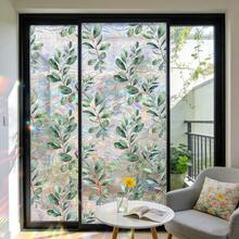 1/6 Roll Privacy Window Film, Static Cling 3D Rainbow Effect Floral Sunflower Pattern, No Glue, UV Blocking Heat Insulation, Suitable For Home, Bedroom, Kitchen, Colored Glass Decor - Multicolor - View 7