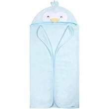 Gerber - Juego de 4 Toallas con Capucha y Paños Toalla Personajes Animales, León Café, Talla Única(Una talla Azul Penguin) - Multicolor - Ver 6