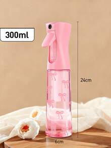 领结图案可重复灌装透明PET旅行喷雾瓶，多用途细雾喷雾瓶，适合旅行和商务出行，可用作卸妆喷雾、可重复使用的头发喷雾瓶、连续喷雾瓶，也可用于头发造型、清洁、植物喷雾和面部保湿。 - 彩色 - 查看 4