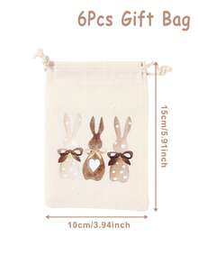 6 Pezzi Sacchetti Portaregali con Cordoncino a Tema Coniglietto di Pasqua, Sacchetti Regalo con Disegno di Coniglio, Sacchetti Festa Caccia alle Uova di Pasqua, Decorazioni Giorno di Pasqua Felice, Decorazioni Coniglietto di Pasqua, Regalo di Pasqua, Perfetto per Caramelle e Premi Caccia alle Uova, Decorazioni Primaverili, Organizzazione e Conservazione - Multicolore - Visualizzare 13