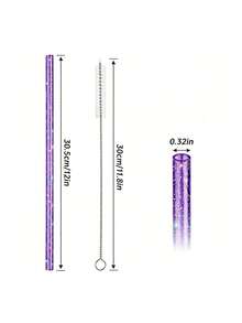 100 支可重复使用吸管，适用于洗碗机的塑料吸管，适用于冰沙、果汁、鸡尾酒、热饮的塑料吸管，9.06 英寸吸管（25/50/100 支） - 彩色 - 查看 10