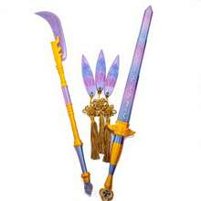 1pc New Rumi's Four Tiger Sword, Resin Detachable Design Chinese Sword, Cosplay Prop Sword, Plastic Sword Decor, Perfect Gift, Birthday Gift - Multicolor - View 8