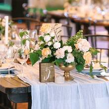 2pcs 6.7 Inch Tall Gold Metal Vases, Elegant Wedding Centerpiece Decor - Trumpet Vases, Suitable For Wedding Party Decoration, Dining Table Centerpiece