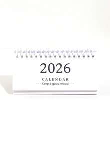 1pc Retro Desk Calendar 2026, Creative Spiral Design Small Desk Calendar - Daily Time Planning Markers, Comes With Memo Writing, Home & Teacher Office Desk Ornament Decoration, Fashion School Supplies, Gifts For Friends - Multicolor - View 24