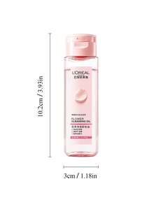 L'Oreal Flower Cleansing Oil - Gentle Makeup Remover, Deep Pore Cleanse, Waterproof Makeup, Sensitive Skin, 1-Step Makeup Removal, Non-Greasy, Balances Skin, Portable Bottle Travel Size -50ml/1.7oz - Translucent Pink - View 6