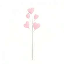 Ramas artificiales de San Valentín con corazón brillante para rellenar jarrones, arreglos florales y decoración para fiestas en el hogar. - vistoso - Ver 6