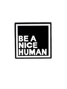 1/4pcs Cartoon Alloy New Brooch, Creative Geometric Square Graphic English Letter Minimalist Fashion Accessory Lapel Pin - Multicolor - View 10