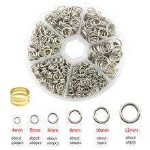 1010pcs Best Seller Iron Jump Rings & Open Rings Set (Boxed), Essential DIY Jewelry Findings For Craft Making.