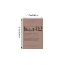 Tranh treo tường khổ 1/3 màu cà phê sữa, chủ đề Thiền định, kèm câu Kinh Thánh | Trang trí tôn giáo hiện đại, phù hợp cho phòng ngủ, phòng khách hoặc văn phòng, tranh Kinh Thánh tối giản, quà tặng cho phái nữ, không khung. - Nhiều màu - Xem 17