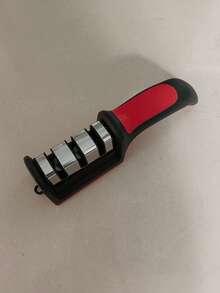 1 Máy mài dao đa năng - Máy mài dao 4 trong 1 bằng thép không gỉ - Bộ dụng cụ mài tiện dụng và dễ sử dụng với 4 khe mài, Máy mài dao cầm tay màu đen - Dụng cụ mài 4 giai đoạn có thể tháo rời, Thanh mài đa năng cho nhà bếp. Dễ dàng mài lưỡi dao - Nhiều màu - Xem 14