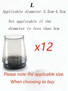 20 Pack Large Non-Slip Chair Feet Covers With Felt - Clear Silicone Floor Protectors For Restaurants, Hotels And Cafes - Multicolor - View 18